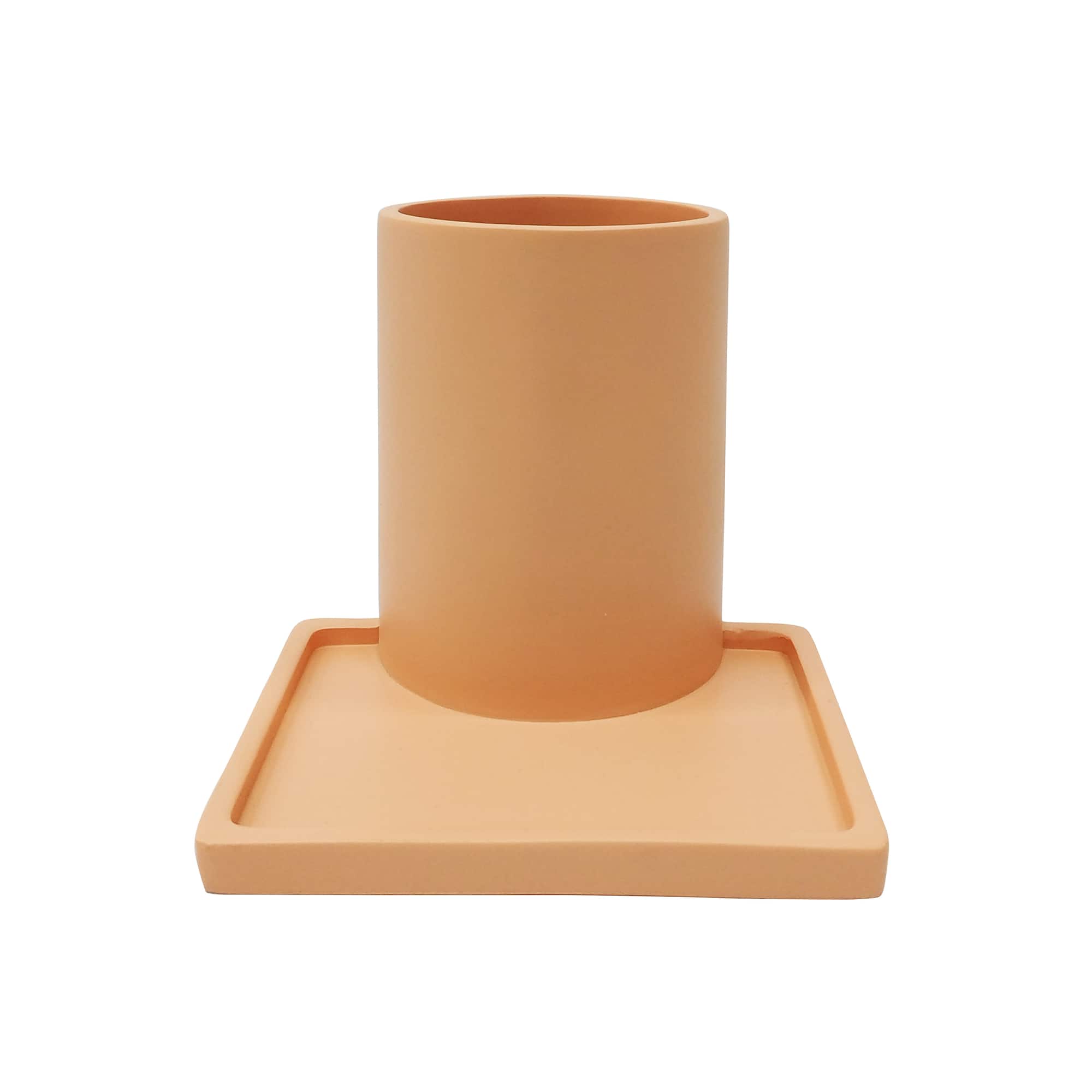 Peach Pen Cup with Tray by Ashland®